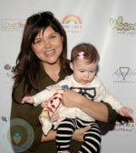 Tiffani Thiessen with daughter Harper