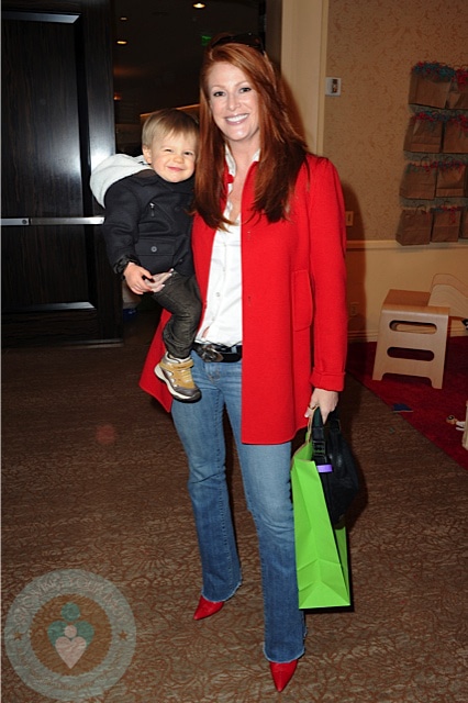Angie Everhart and son Kayden