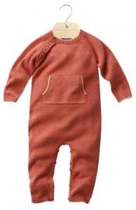 ASH- Babies'feetless organic cotton and cashmere bodysuit