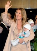 Celine Dion with her Twins