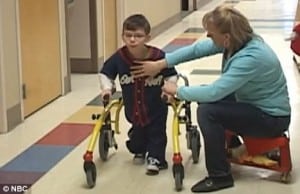 Chase Britton learning to walk