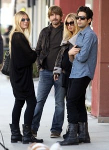 Rachel Zoe and Roger Berman with friends in LA