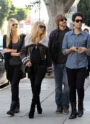 Rachel Zoe and Roger Berman with friends in LA