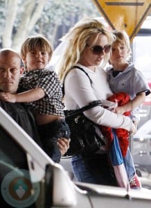 Britney Spears with sons Sean Preston & Jayden James