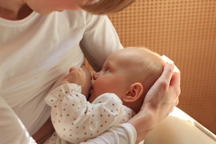 mother breastfeeding baby