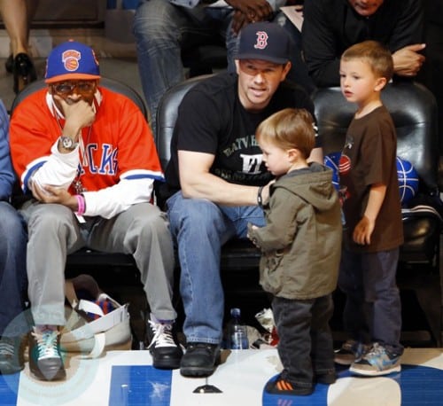 Mark Wahlberg with sons Brendan and Michael