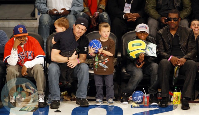 Mark Wahlberg with sons Brendan and Michael