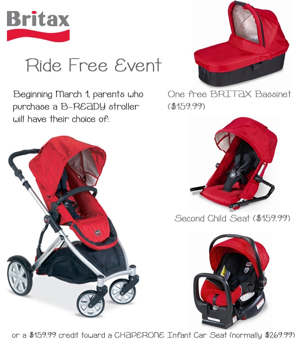 britax b ready stroller with free car seat