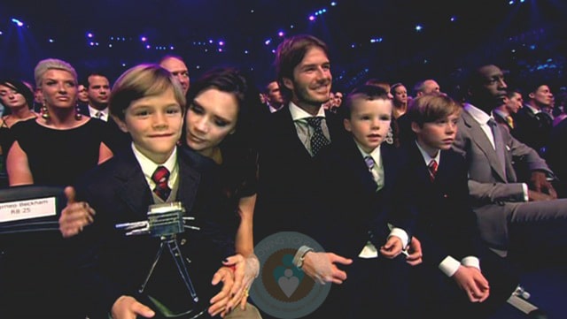 The Beckhams at the Sports Awards