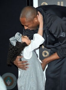 Kobe Bryant with his daughter