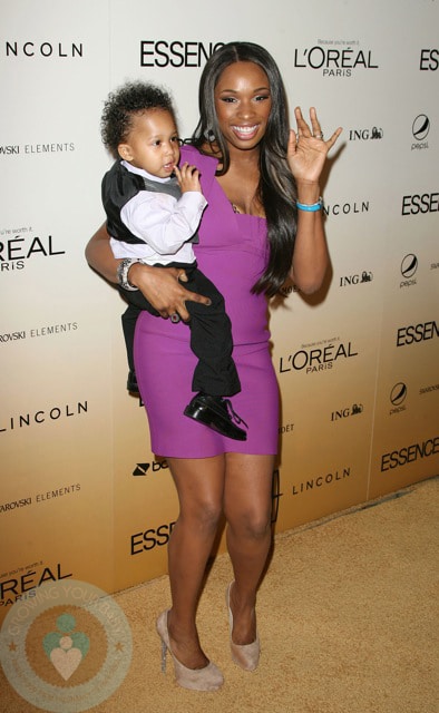 Jennifer Hudson' and son David Otunga Jr, At ESSENCE Luncheon