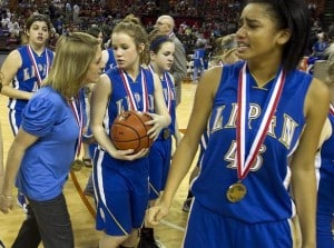 Amber Branson with her team