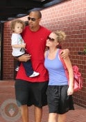 Kendra Wilkinson with husband Hank Baskett and son Hank