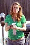 A pregnant Alicia Silverstone in LA