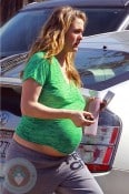 A pregnant Alicia Silverstone in LA