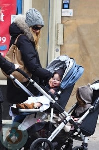 Sarah Jessica Parker with daughters Tabitha and Marion Broderick