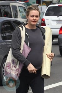 A pregnant Alicia Silverstone Out in LA