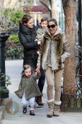 Sarah Jessica Parker with daughters Tabitha and Marion