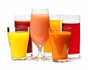 many coloured drinks