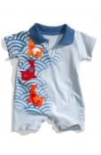 Disney, It's a Small World Koi Fish Shortalls (Infant)