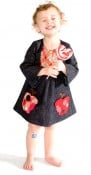 Apple Pocket Bib Dress