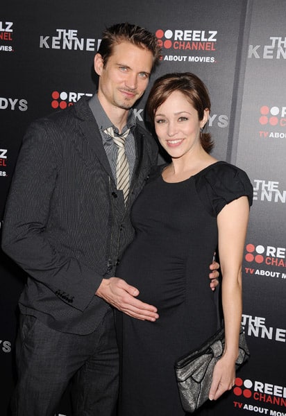 Autumn Reeser and husband Jesse Warren attend "The Kennedys" World Premiere
