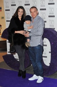 Danielle Lloyd with son Archie and fiance Jamie O'Hara