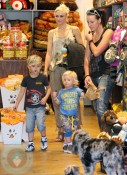 Gwen Stefani with sons Zuma and Kingston