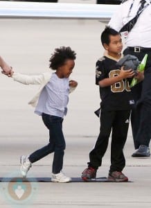 Zahara and Maddox Jolie Pitt