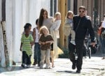 The Jolie-Pitt Family walk to the store in New Orleans