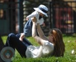 Amy Adams with daughter Aviana LeGallo at the park