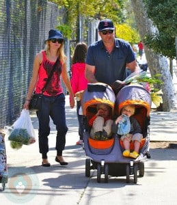 Naomi Watts and Liev Schrieber stroll with sons Sammy & Sasha