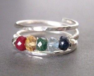 Mu-Yin Jewelry- Family Birthstone Ring