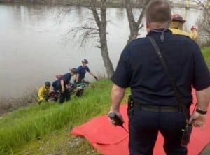 woman and child rescued