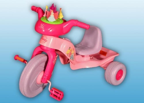 Recalled Disney Racing Trike with Castle Display on Handlebar