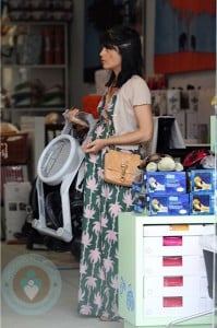 A pregnant Selma Blair Shopping for baby!