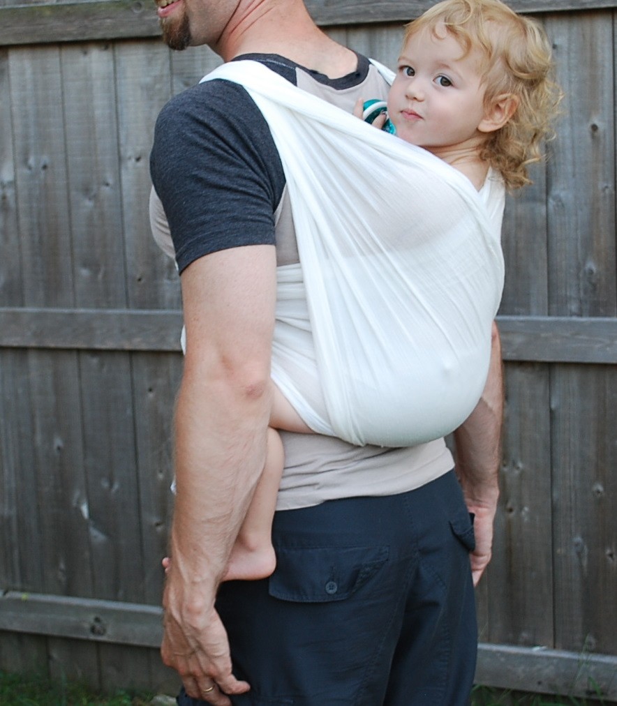 white baby wrap