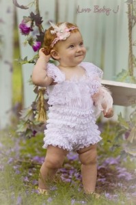 BabyJCouture - Sweet Vintage Lace Petti Romper