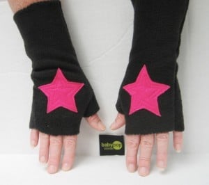 Babypop Designs - Kids Fingerless Superhero Star Gloves cuff
