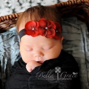 Celeste & Company - Triple Dainty Flowered Headband - Babies, Infants and Toddlers