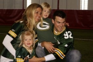 Chris and Jenny Lumley with their children Cooper and Paige