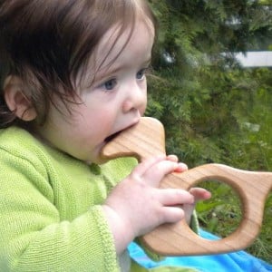 Eco Tot Toys - Organic Maple Wood Duck Baby Teething Toy
