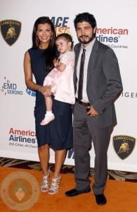 Ali Landry with her husband Alejandro and daughter Estella at The 17th Annual Race To Erase MS Event