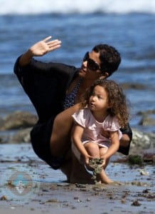 Halle Berry and Nahla at a Malibu Beach