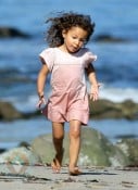 Halle Berry and Nahla at a Malibu Beach