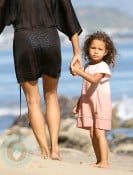 Halle Berry and Nahla at a Malibu Beach