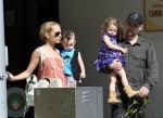 Nicole Richie with Joel Madden and their children Harlow and Sparrow