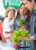 Alyson Hannigan and Alexis Denisoff with daughter Satyana