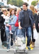 Alyson Hannigan and Alexis Denisoff with daughter Satyana