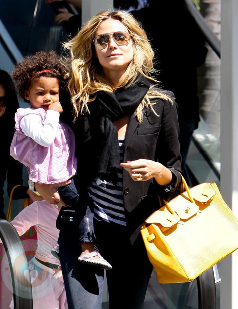 Heidi Klum with daughter Lou